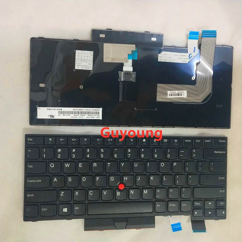 Английская клавиатура для ноутбука lenovo Thinkpad T470 A475 T480 A485 Teclado 01HX342 01HX382 01HX302 01AX449 без подсветки