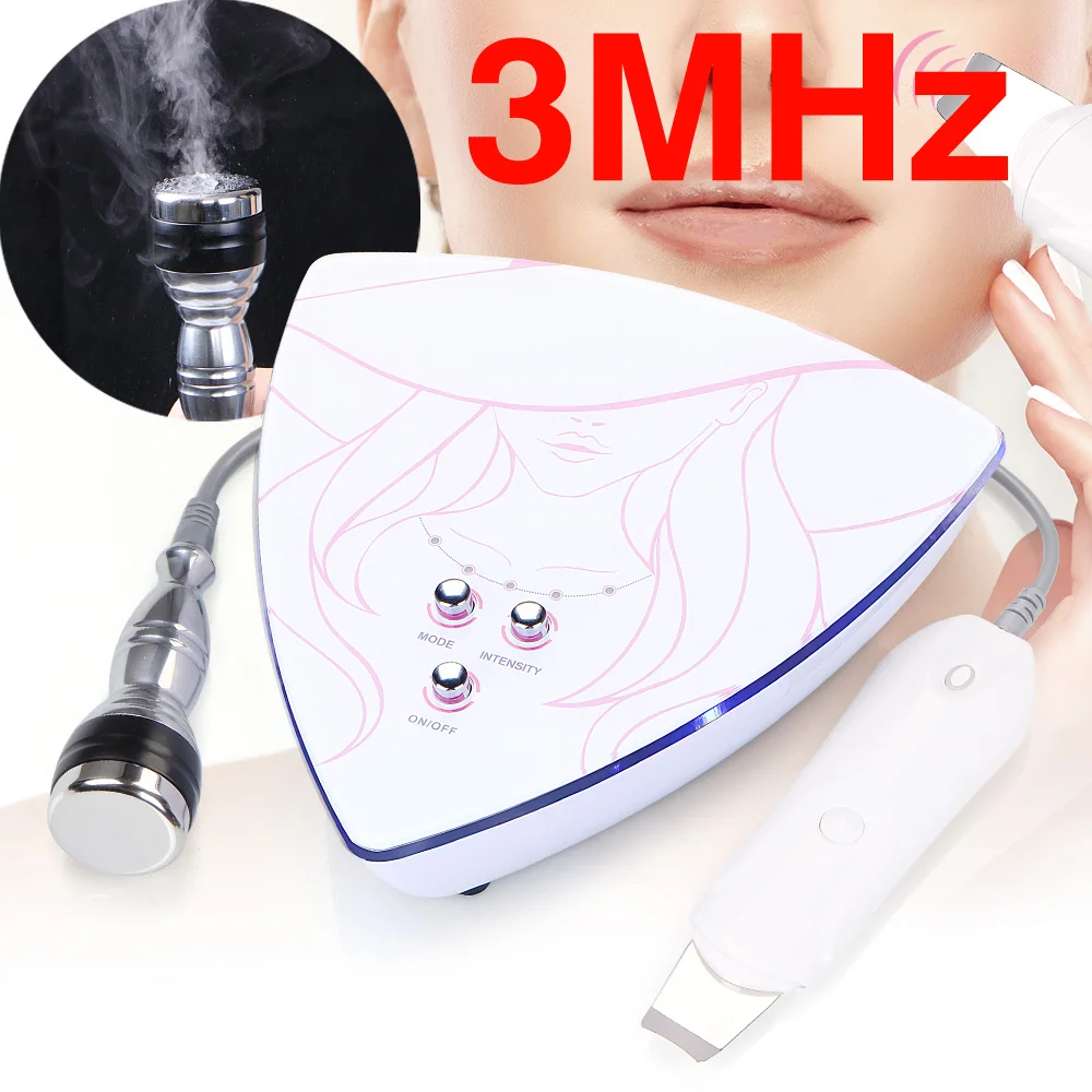 

Surebeauty Ultrasonic Skin Scrubber Facial Care Cleaner Blackhead Removal Face Peeling 3mhz Ultrasound Beauty Machine