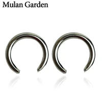 fashion circle silver color stud earrings for women round gold color statement earrings fashion jewelry trendy elegant eardrops