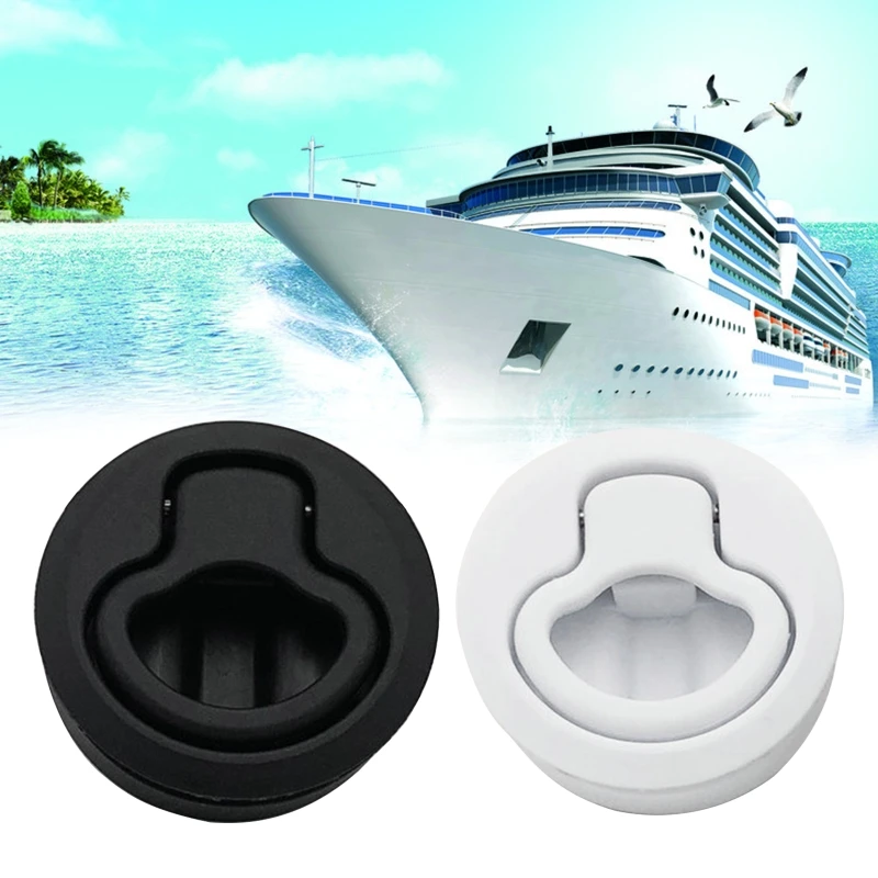 

2" Round Locking Flush Pull Latch Replacement Plastic For RV Marine Boat Southco W91F