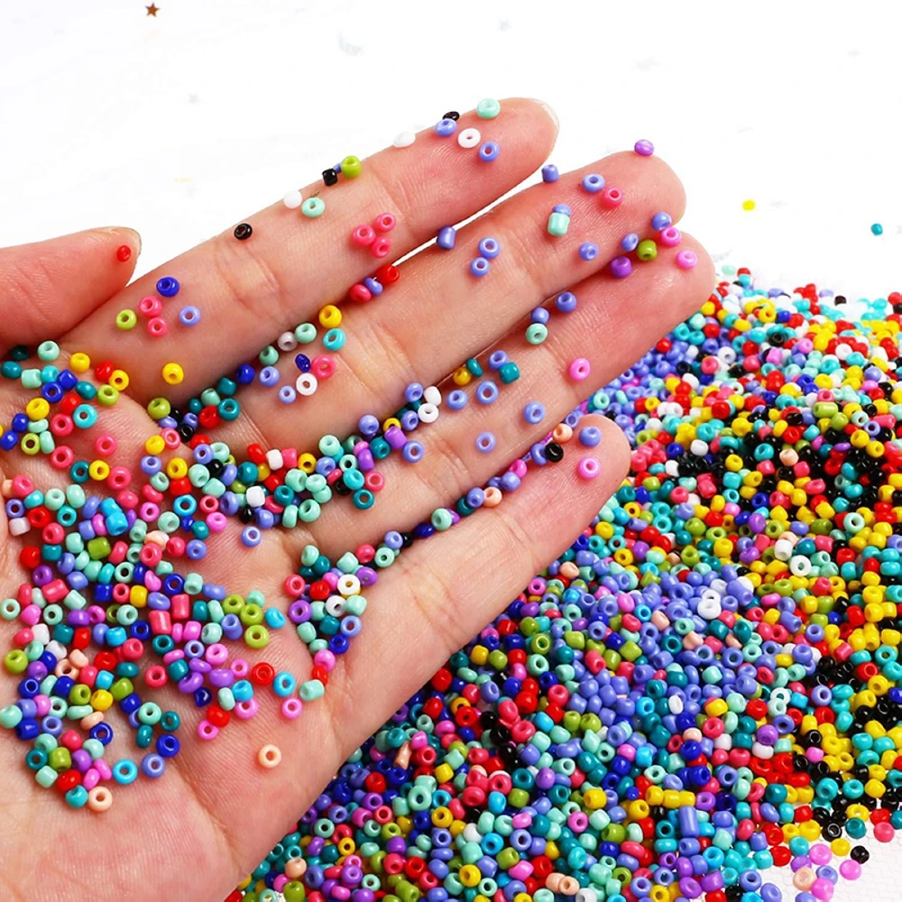 

2000pcs/lot 2mm Charm Czech Glass Seed Beads Small Round Loose Beads for Jewelry Making Diy Earrings Bracelet Accessories
