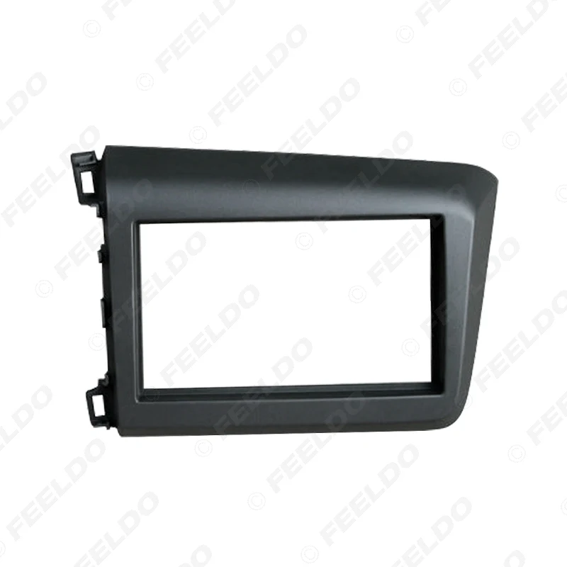 FEELDO 2Din Автомобильная CD/DVD рамка для HONDA Civic(LHD) 2011-2013 радио приборная панель Рамка