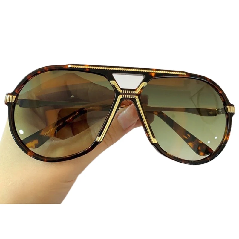 

Очки солнцезащитные женские оверсайз, Модные Винтажные Роскошные Брендовые очки UV400