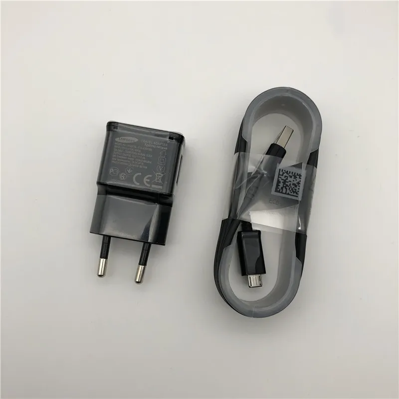 Оригинальное настенное зарядное устройство samsung 5В 2А micro usb кабель для galaxy s4 s6 s7 edge