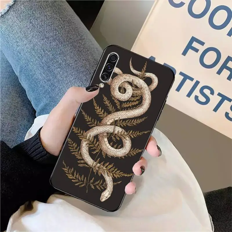 

Hand Snake Flower Snake art Phone Case For Samsung galaxy S 9 10 20 A 10 21 30 31 40 50 51 71 s note 20 j 4 2018 plus