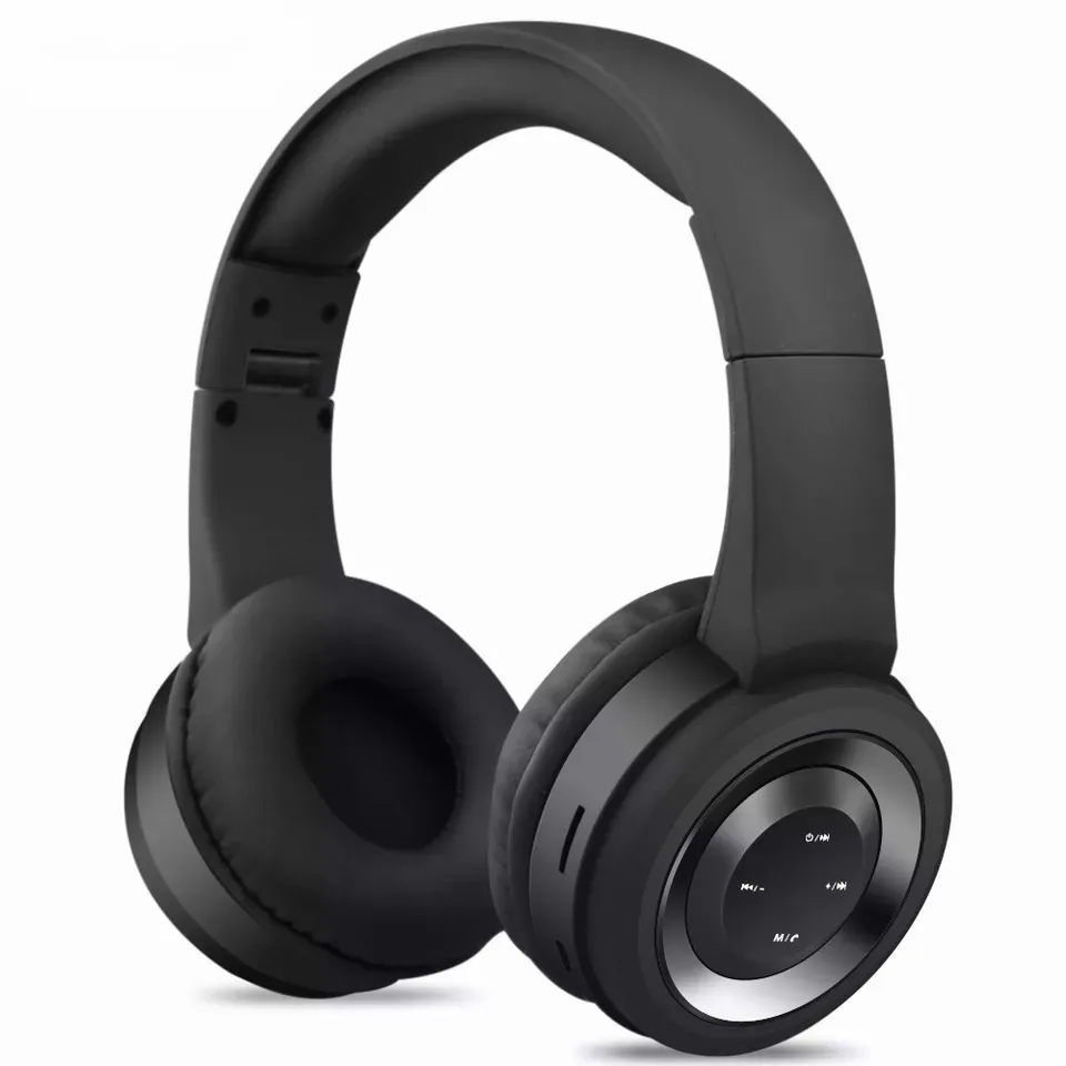 Беспроводная bluetooth-гарнитура с шумоподавлением, Складная портативная bluetooth-гарнитура, гарнитура с микрофоном - Цвет: Black