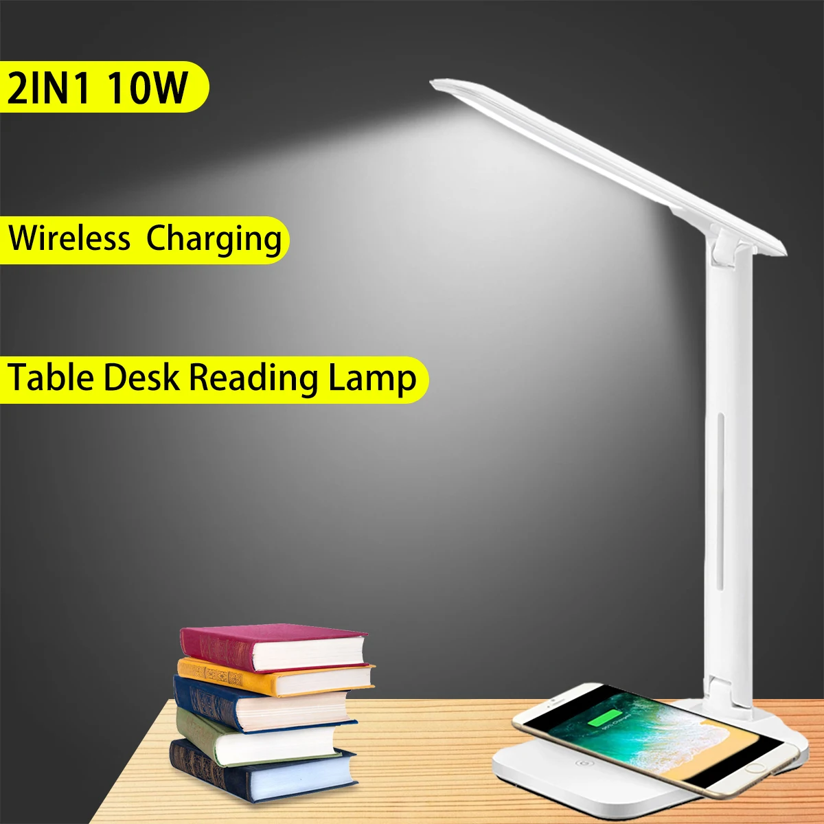 Настольная лампа для чтения офиса прикроватный светильник ночник фонарик