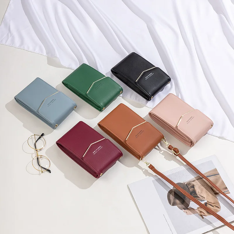 phone bag Brand Designer Women PU Leather Handbag Stylish Mini Shoulder Bag Versatile Ladies Crossbody Bags for IPhone xiaomi | Мобильные