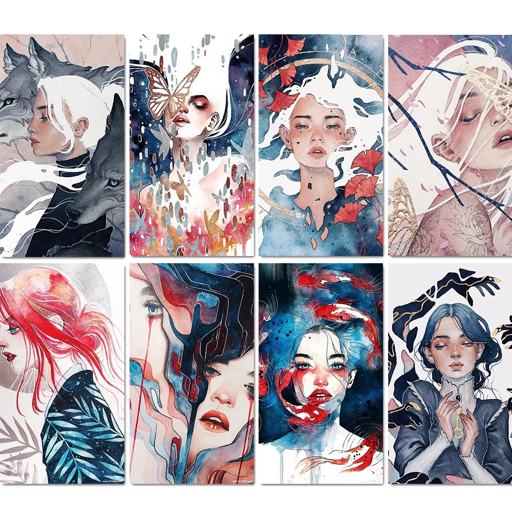 

XUEQIXIAOZU 5D DIY Diamond Painting Cartoon Girl Art Painting Full Square/Round Diamond Embroidery Kit Home Decoration Gift