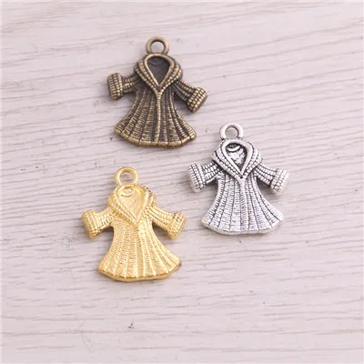 Three Color Сладкий колокол 30 шт. 4 стиля продукт два цвета дамское пальто Дамское Платье подвески ювелирные изделия из металла маркировка - Окраска металла: Three Color