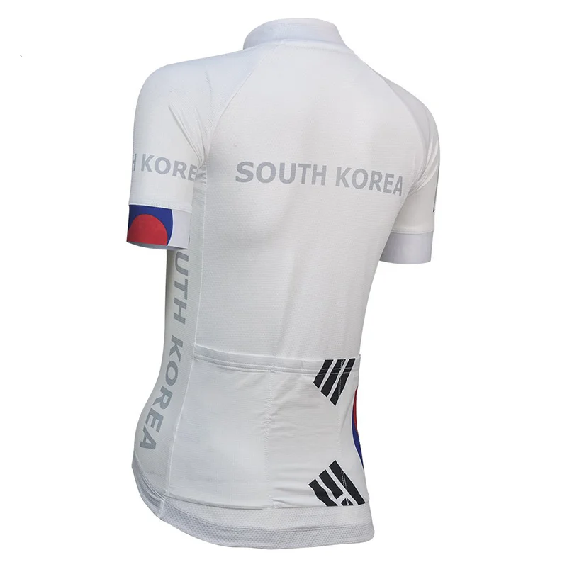Женская команда Южной Кореи велосипедная с коротким рукавом Джерси одежда для