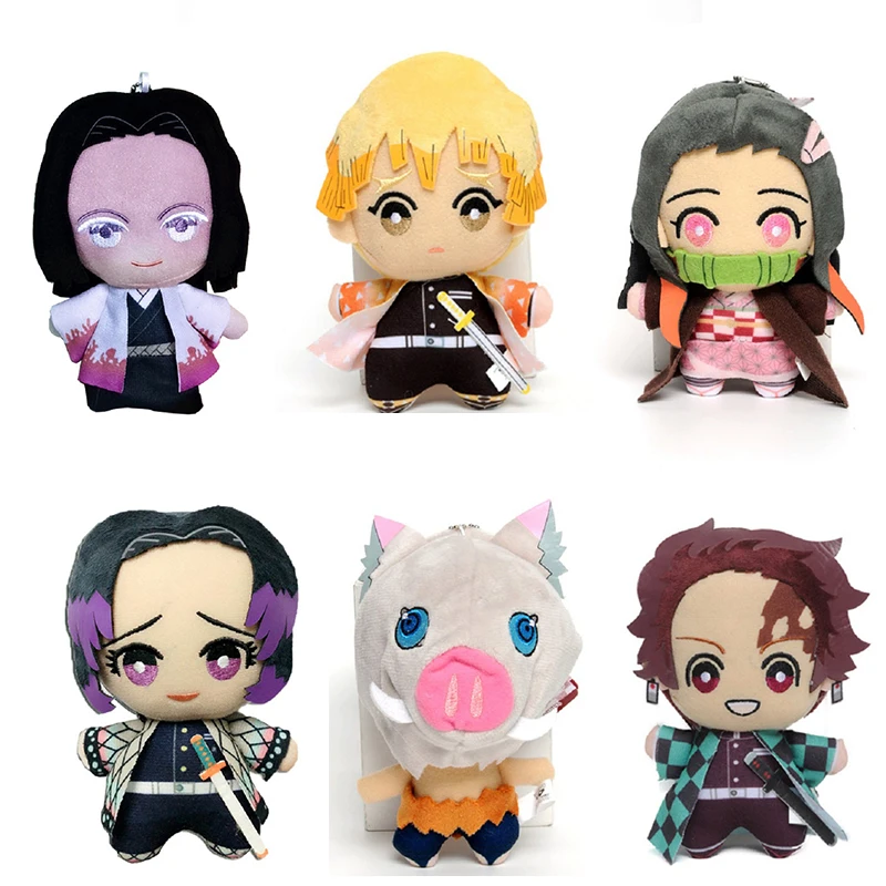 

15cm Japan Anime Demon Slayer Tomioka Giyu Kamado Tanjirou Kamado Nezuko Agatsuma Zenitsu Plush Toys Doll Peluche Women Gift