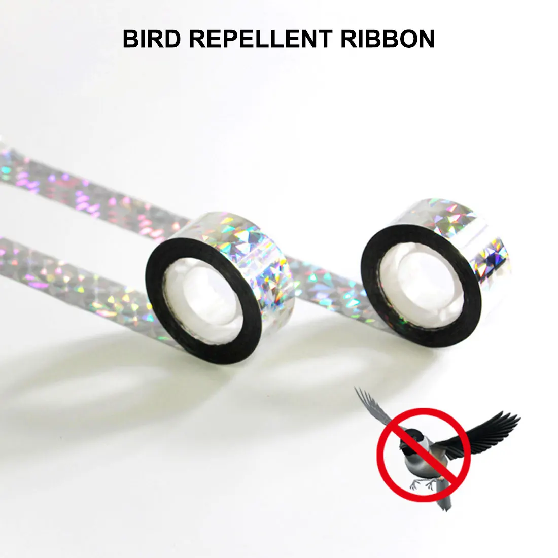 

80m Anti Bird Tape Bird Scare Tape Audible Repellent Fox Pigeons Repeller Ribbon Tapes for Pest Control 80m