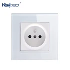 Настенная розетка из закаленного стекла, 110-250 В, 10A-16A, 16 А