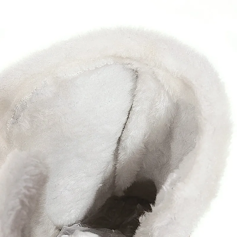 

Women Winter Shoes 2020 Womens Ankle Boots Faux Fur Warm Woman Snow Boots Round Toe Flat Platform Ladies Booties Big Size 34-43