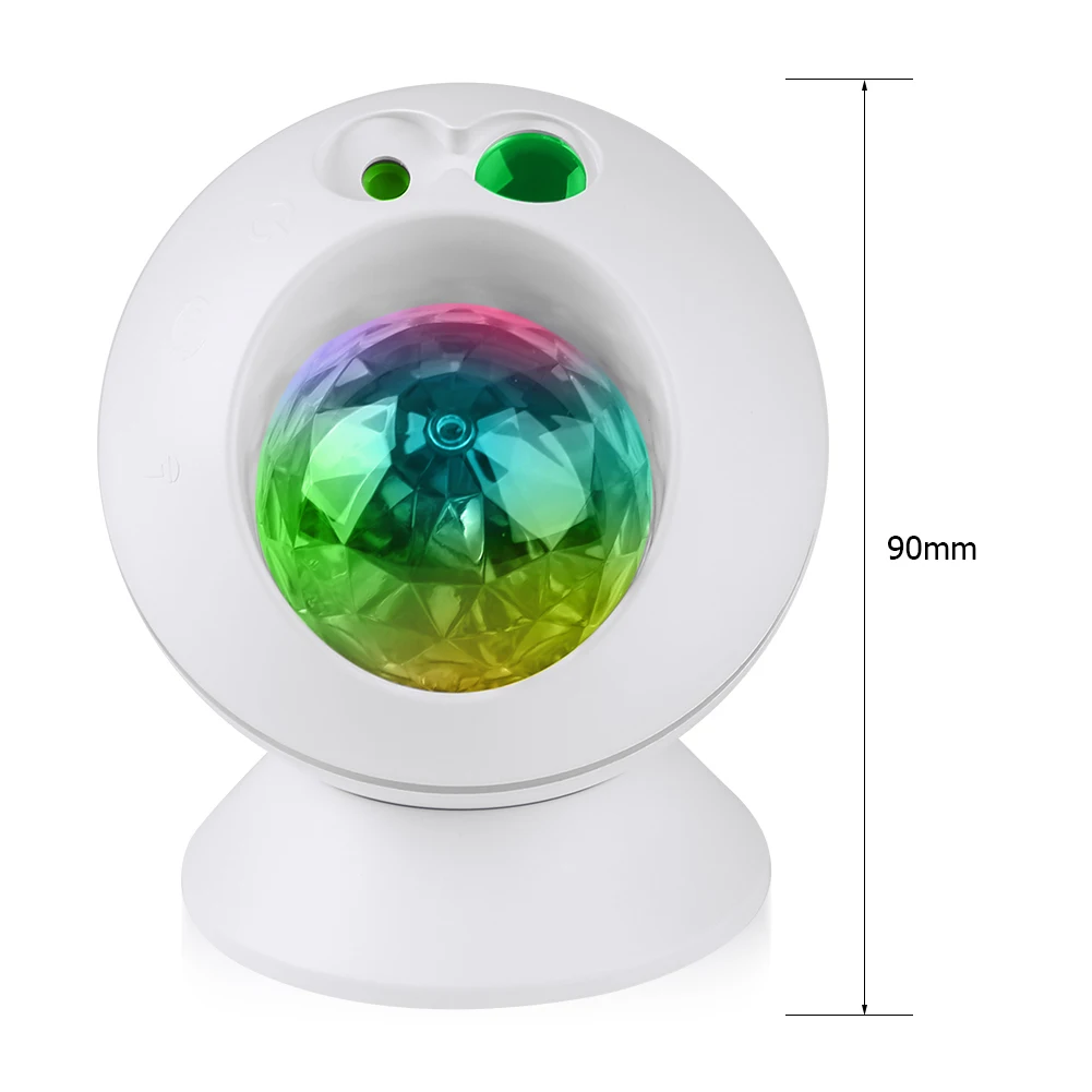 

USB Moon Starry Sky Night Light Voice Remote Control Projector Ocean Wave LED Luminaria Lamp For Kids Bedroom Home Decoration