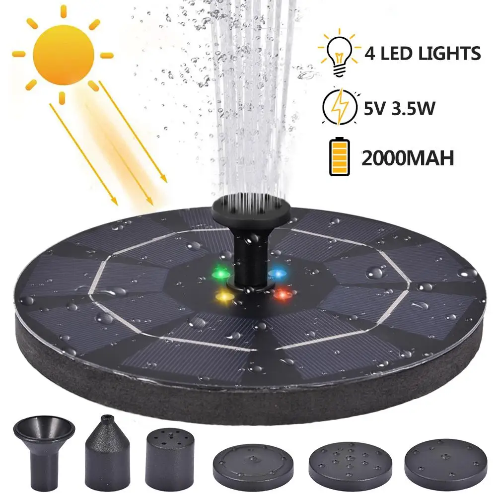 

3.5W 5V Floating Solar Fountain Garden Decoration Water Fountain Pool Pond Decoration Solar Panel Powered Fountain Water Pump