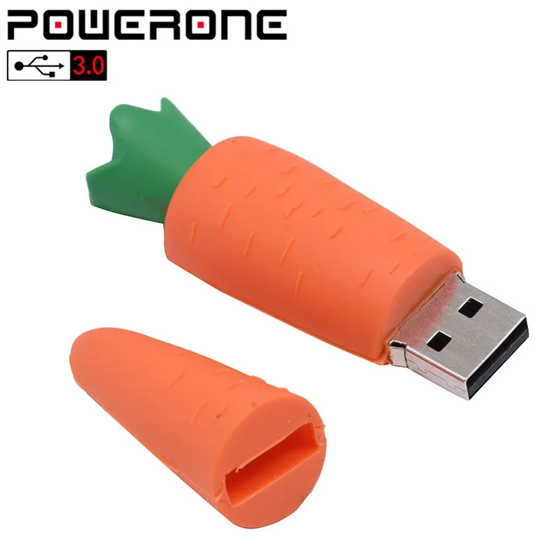 POWERONE USB 3 0 фруктовый детский ананас флеш накопитель карта памяти морковь Флешка 4