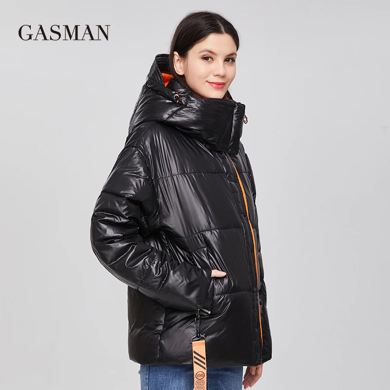 GASMAN 2021 парка с капюшоном Толстая зимняя женская куртка модное женское пальто