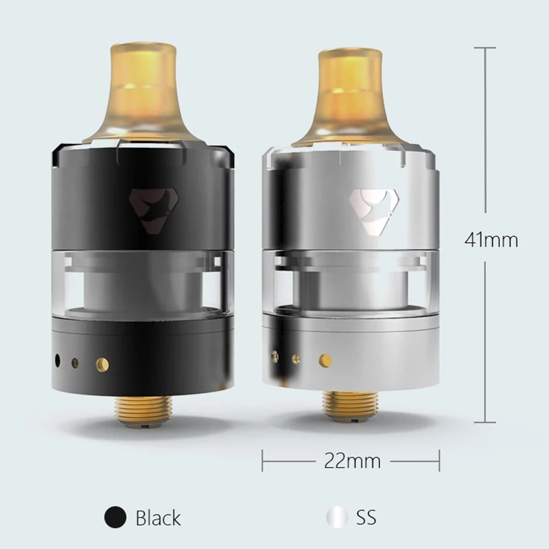 Advken Manta V2 MTL 22 мм RTA 2 мл емкость перестраиваемый бак PEI капельный наконечник