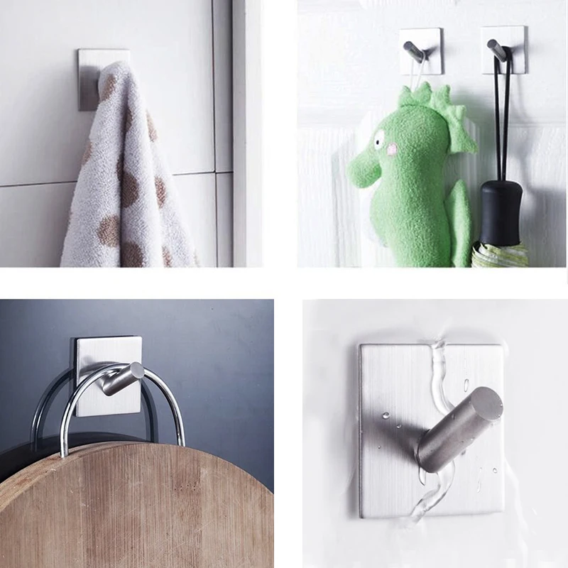 

Крючок для полотенец, 3 м, нержавеющая сталь, самоклеящийся