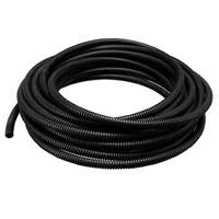 uxcell 10mm outside dia corrugated bellow conduit tube for electric wiring black 10m 33ft length