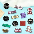 Креативная модная индивидуализированная брошь на лацкан с текстом и каплей, значки, заколка для джинсовой сумки, подарок для мужчин и женщин, модное украшение для одежды