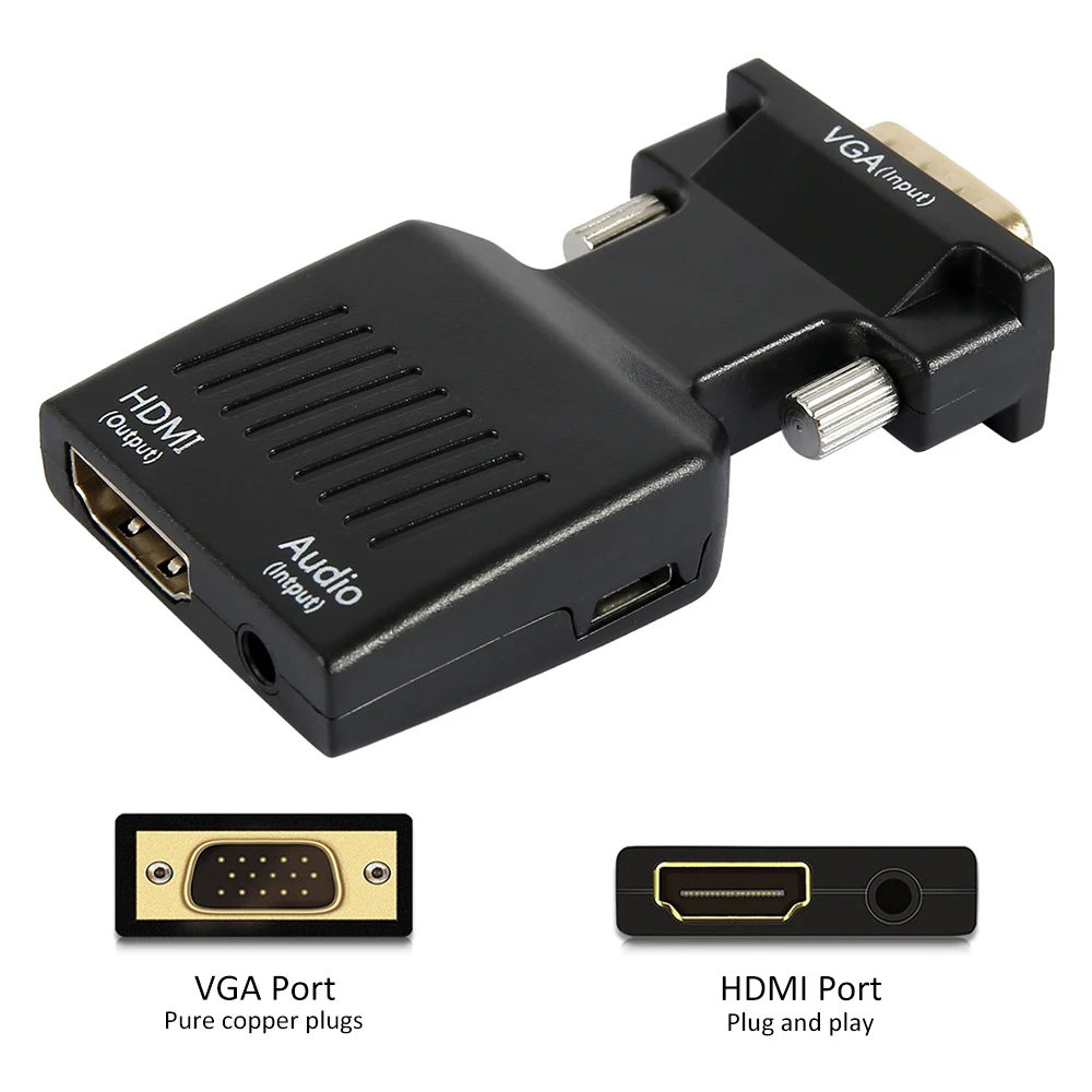 

Full Digital HDMI Format Adapter For Play High-definition Movies From A Computer On A High-definition TV With HDMI Interface
