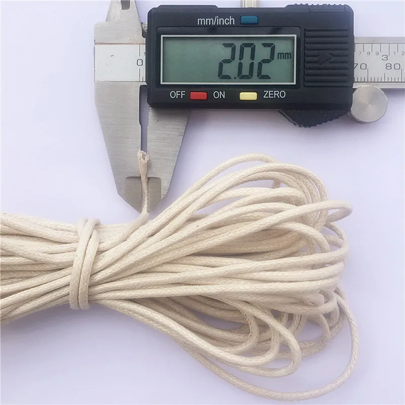 Chenkai DIY Rope 100m 2.0mm Waxed Twisted Waxed Cotton String Line Thread Cord DIY Silicone Baby Teether Beads Toy Jewelry