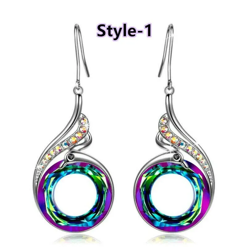 

Gorgeous Colorful Phoenix Drop Earrings for Women Weeding Engagement Party Accessories Unique Gift Female Fashion Jewelry