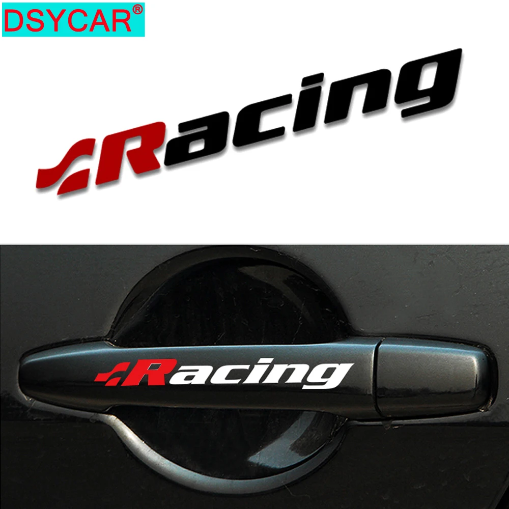 DSYCAR 1 шт. Автомобиль дверная ручка стикер наклейка на ручку для VW Универсальный