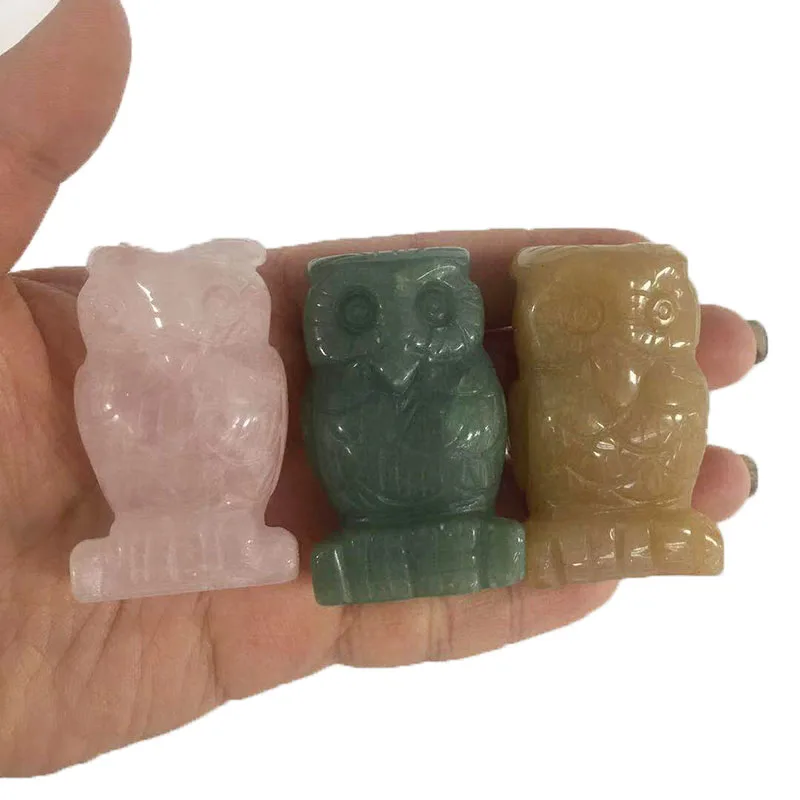 Резная статуя орла фигурка из натурального кристалла ручная работа исцеление