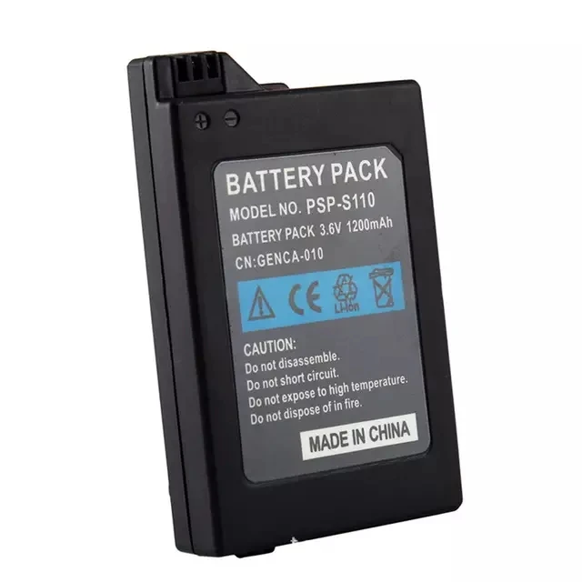 Сменный аккумулятор для Sony PSP2000 тонкий PSP 3000 батареи 1200 мАч портативный