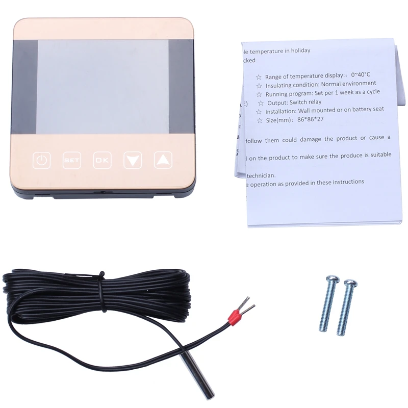16A08-3JH-WIFI Thermostat Electric Heating Floor Voice Control Programmable Room Temperature Regulator | Инструменты