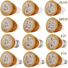 Диммируемая Светодиодная лампа-прожектор, 10 шт.лот, GU10 E27 E14 B22 E12, 12 В, 220 В, 110 В, 9 Вт, 12 Вт, 15 Вт