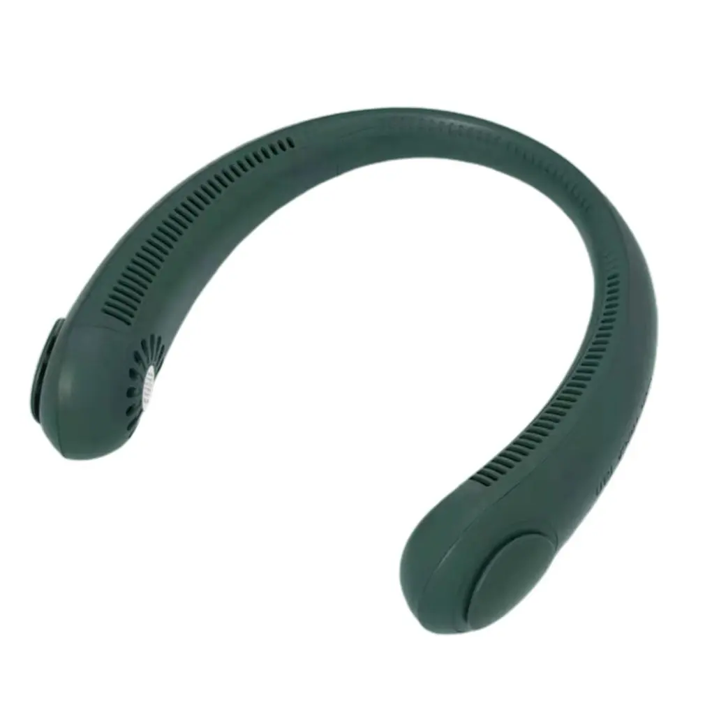 

Portable Leafless Hanging Cooling Neck Fan USB Charging Outdoor Sports Flexible Neckband Mini Air Cooler