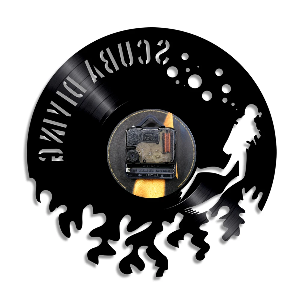 Дайвинг светодиодный виниловые часы подарок для Diver подводный плавание Born To