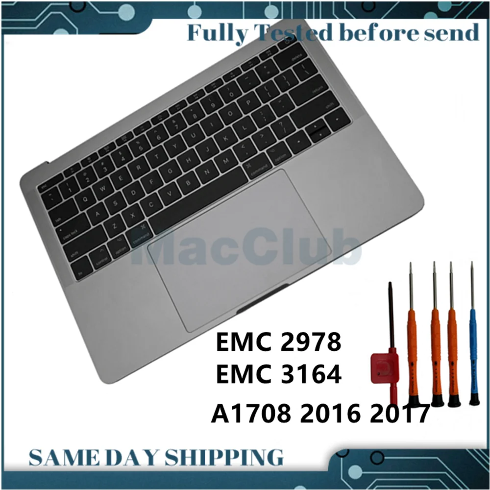 Клавиатура 661-05114 a1708 space Grey topcase Для MacBook Pro 13 дюймов 2016 2017 EMC 2978 3164 клавиатура