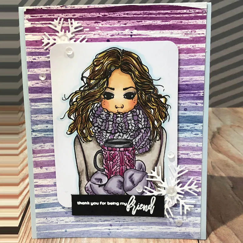 Прозрачные штампы для девочек скрапбукинга создание карт силиконовые рукоделия