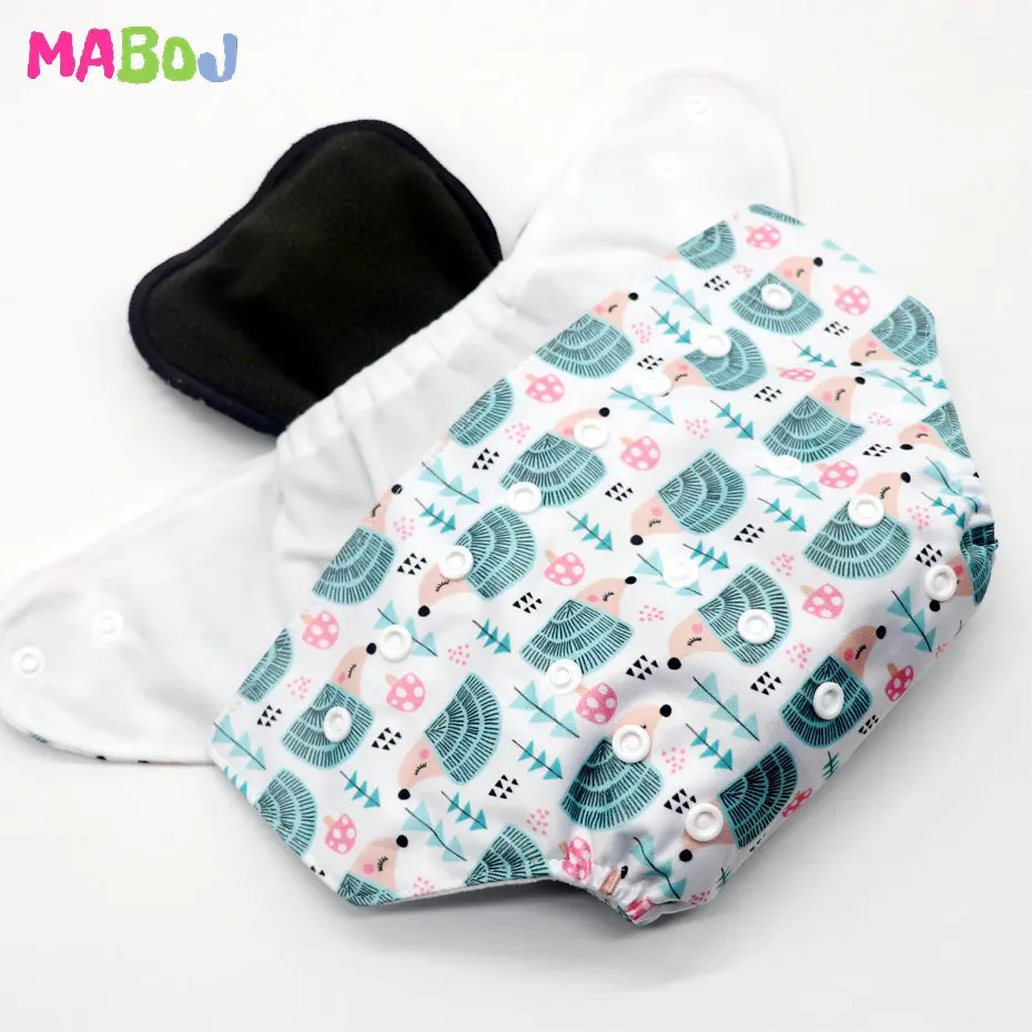 MABOJ тканевые подгузники детские моющиеся многоразовые настоящие карманные для