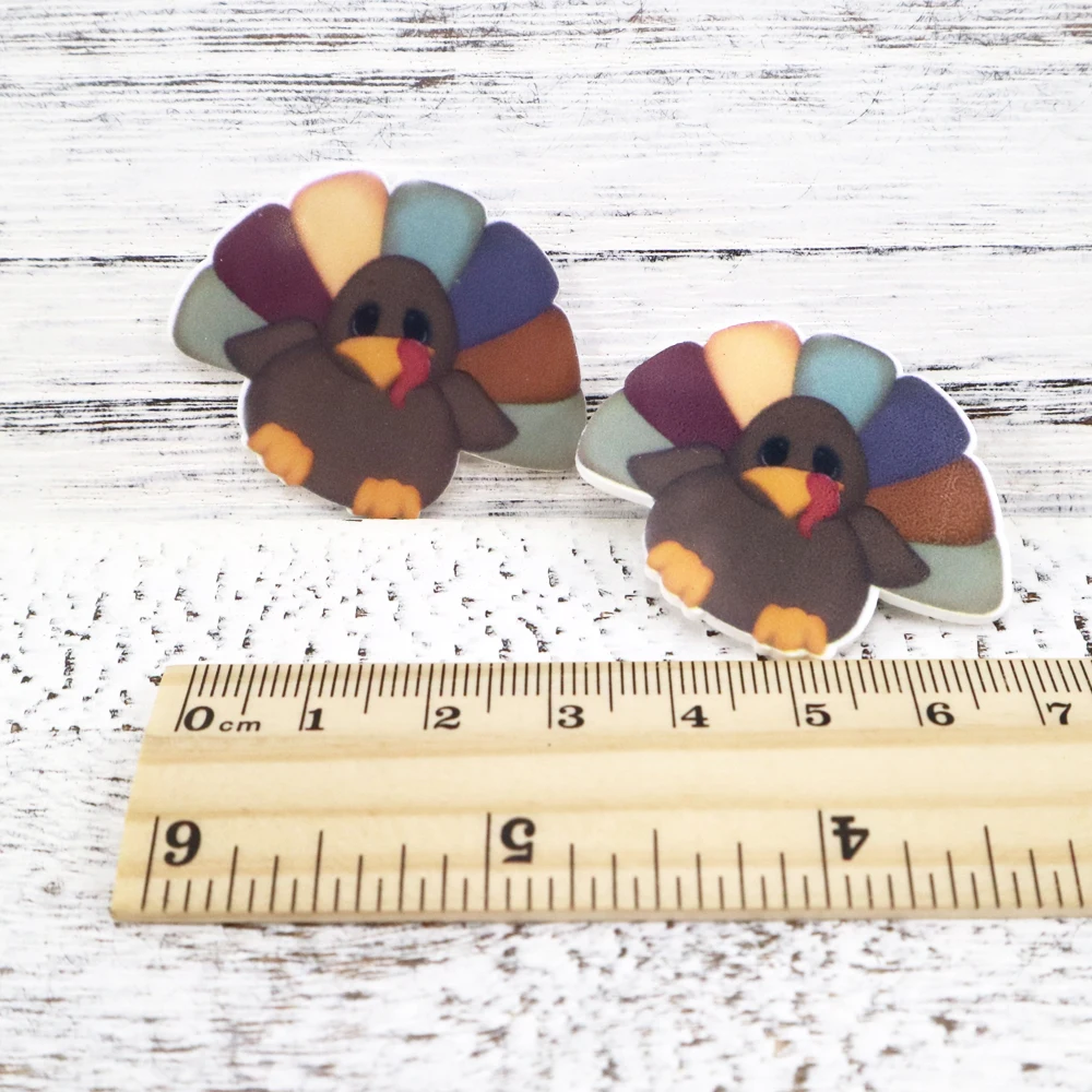 Акриловая плоская полимерная Кабошоны кекс торт День благодарения 5 шт. DIY