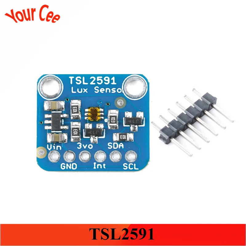 Цифровой оптический сенсорный модуль TSL2591 светильник IC I2C 3 В 5 в с высоким