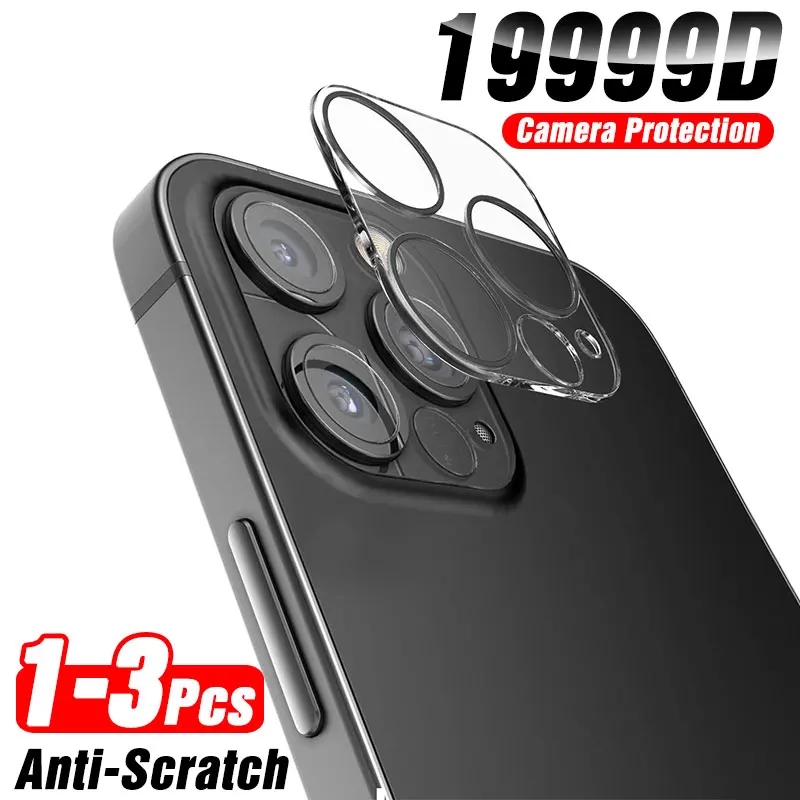 Cubierta completa de la Lente de cristal para iPhone, Protector de cristal templado para iPhone 12, 11 Pro, Maxde, 3 uds.