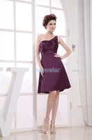 free shipping 2020 beyonce one shoulder new hot brides maid gown custom sizecolor short purple strap sexy bridesmaid dresses