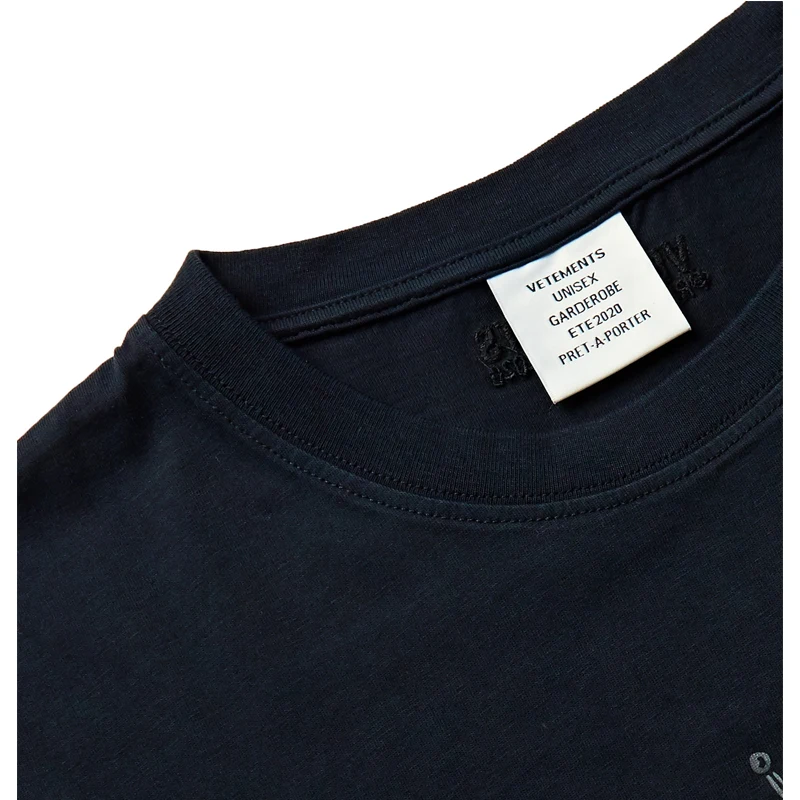 VETEMENTS футболка для мужчин и женщин повседневные футболки с логотипом города топы