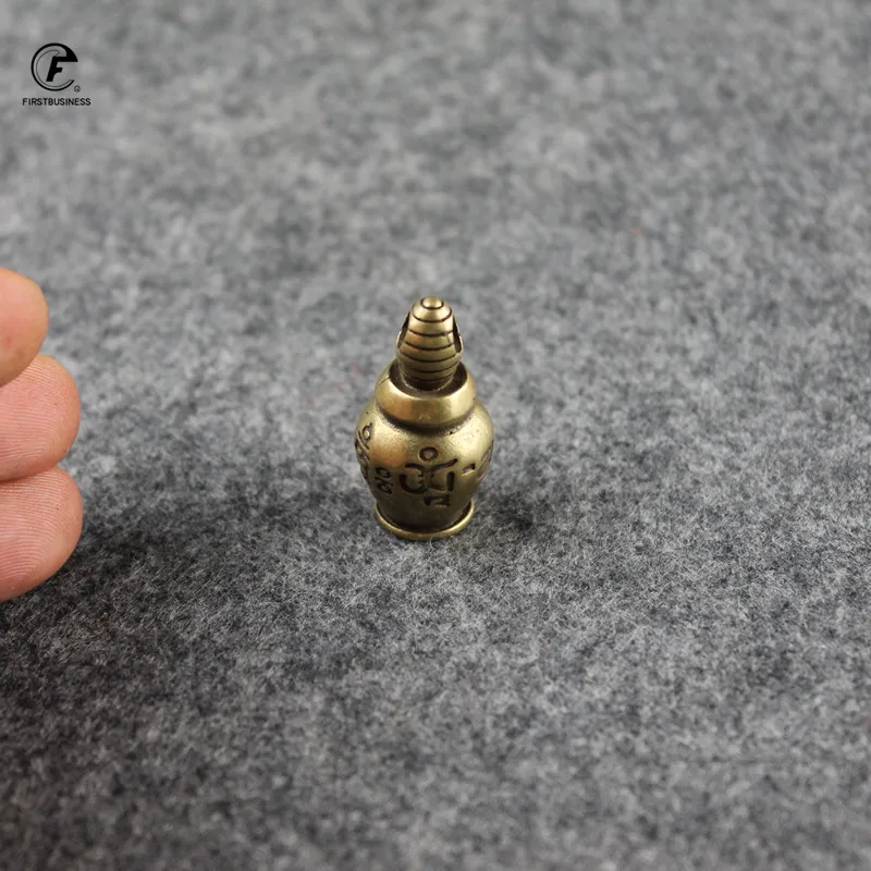 Твердая латунь шесть слов Тибетский Буддизм правда Водолей Чай Pet брелок