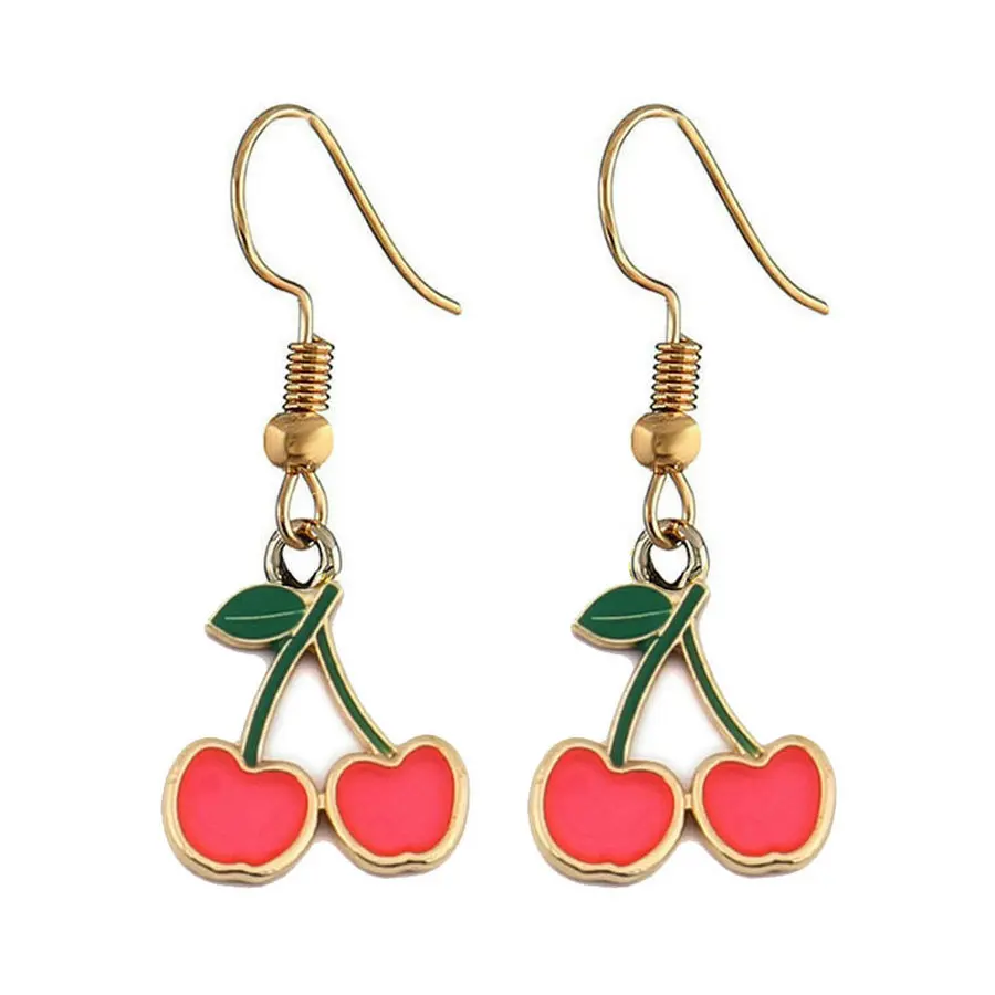 1 пара, модные женские серьги в виде вишни