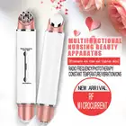 Многофункциональный светодиодный фотонный терапевтический высоковибромассажер для лица с подогревом, массажер для лица и глаз, подтягивающий кожу, инструмент для спа и лица против морщин