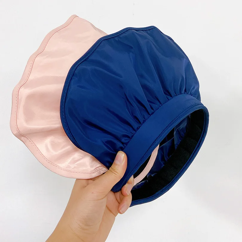 

Summer Visors Cap Foldable Large Brim Sun Hat Empty Top Shell Beach Hats for Women Sunscreen Hair Accessories Straw Hat Travel