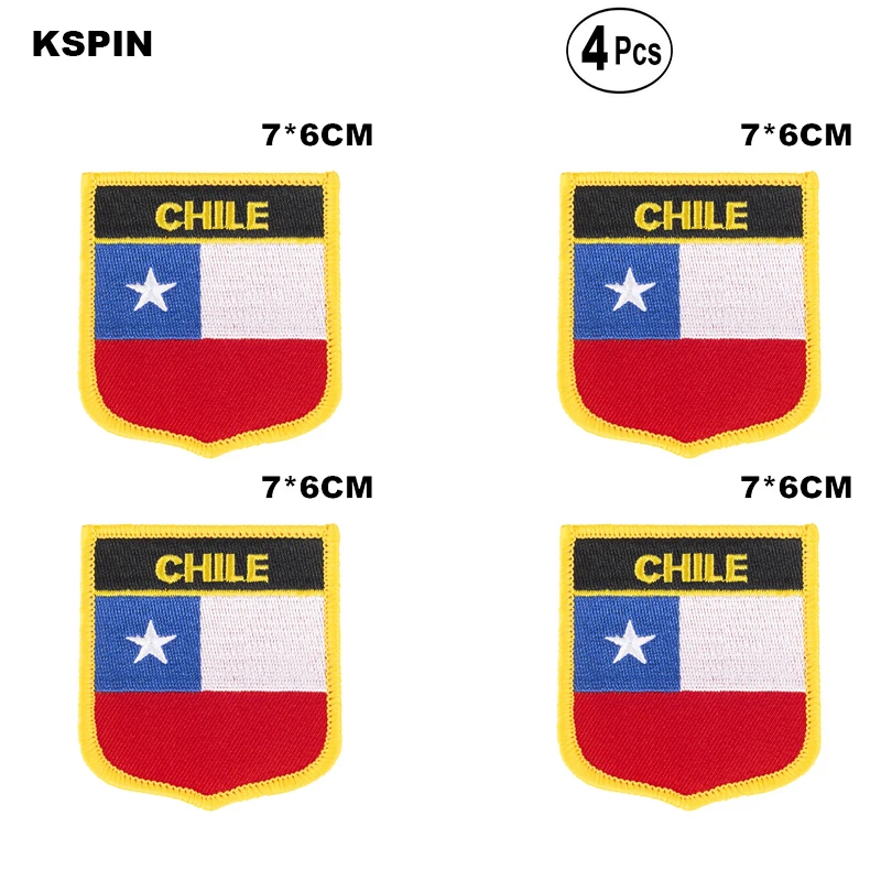 Того Shiled форма флаг нашивки с национальным флагом для одежды DIY украшения PT0051